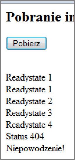 Funkcja nasłuchująca pod lupą var requester; function processtext() var out = document.getelementbyid( "w" ); out.