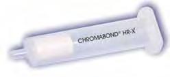 Przygotowanie próbek/ekstrakcja ciecz ciało stałe (SPE) CHROMABOND HRX Hydrofobowy kopolimer styrenu i divinylobenzenu. Trwały przy ph od do 4.