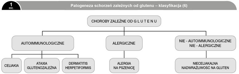 nadwrażliwość na gluten (ryc. 1). Rozpoznanie nieceliakalnej nadwrażliwości na gluten jest diagnozą z wykluczenia tzn.