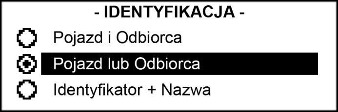 odbiorcy przed każdym tankowaniem. - Pojazd lub Odbiorca pojedyncza identyfikacja. Do procesu tankowania wystarczy zalogować pojazd lub odbiorcę.