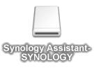 5. Dwukrotnie kliknij na automatycznie utworzoną ikonę Synology Assistant-SYNOLOGY. dmg na pulpicie. 6. Dwukrotnie kliknij Synology Assistant aby uruchomić Kreatora konfiguracji. 7.