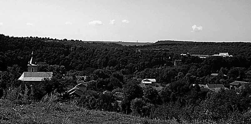 Melchior Jakubowski Jazłowiec Dawne miasto jest położone malowniczo w głębokiej dolinie Olchowca, z centrum przy ujściu potoku Jazłowczyk i zabudową wspinającą się częściowo na zbocza doliny (ryc. X).