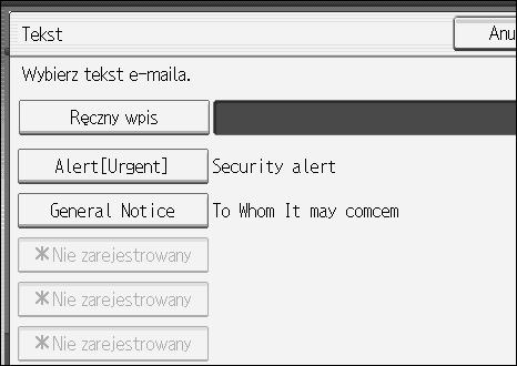 Wysyâanie zeskanowanych plików pocztà elektronicznà Okreãlanie tematu wiadomoãci e-mail 1 W tej czêãci objaãniono, jak okreãlaæ temat wiadomoãci e-mail.