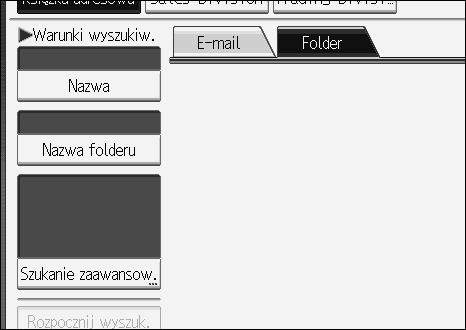 Wysyâanie zeskanowanych plików do folderu 2 B Za pomocà przycisków numerycznych wprowadä piêciocyfrowy numer rejestracji przyporzàdkowany danemu folderowi docelowemu.