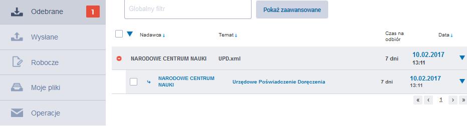 Instrukcja odbioru decyzji/promesy Dyrektora Narodowego Centrum Nauki przez wnioskodawcę (osoba fizyczna)