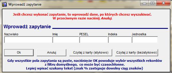 Odbieranie uprawnienie do odbierania z drukarni wydrukowanych legitymacji. Nadanie uprawnień tego rodzaju nie wpływa na możliwość pracy w żadnym z okien systemu USOS.