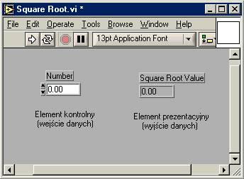 Zintegrowane środowisko programowe -LabView Podstawy programowania aplikacji w środowisku graficznym LabView (VI) Budowa i zasada działania LV, tak jak C, lub BASIC jest środowiskiem ogólnego