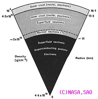 Gwiazdy neutronowe Wewnątrz gwiazdy