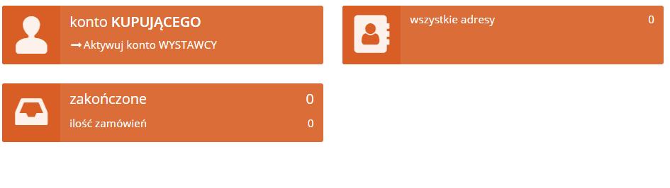 NIE MASZ ADRESÓW W KSIĄŻCE ADRESOWEJ Nie możesz jeszcze aktywować konta wystawcy, musisz wprowadzić przynajmniej jeden adres w książce adresowej.