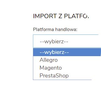 Krok 5 - Import wielu produktów. Nie musisz dodawać produktów ręcznie, możesz skorzystać z importera produktów. Opcja ta umożliwia importowanie wielu ofert za jednym razem.