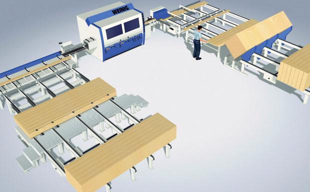 Wydajność zależna jest od rodzaju produkcji Parametry maszyn, elementów i wydajności: Parametry maszyn, elementów obrabianych i wydajności 36 /60/80/100 m/min Prędkość posuwu strugarki 3/4t Maks.