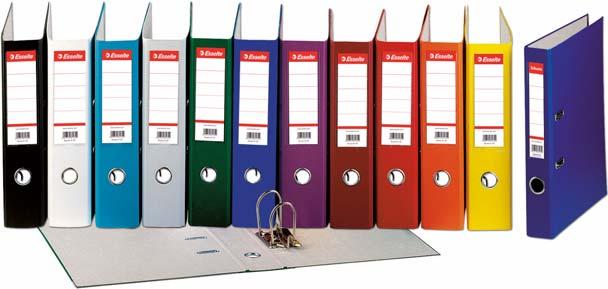 SEGREGATOR ESSELTE PLUS Segregator w żywych kolorach i atrakcyjnym stylu VIVIDA; okładki Maxi, szersze o 1,5 cm niż A4, dają możliwość segregowania dokumentów przechowywanych w koszulkach i za pomocą