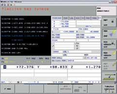 przy pomocy funkcji CHAT prowadzi z obsługą dialog. Podczas analizy usterki maszyny technik wykorzystuje wszystkie funkcje diagnostyczne zintegrowane w CNC.