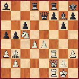 10.Obrona Caro Kann [B15] Maura Denis (Meksyk) 1800 Garcia La Rosa (Wenezuela) 1800 1.e4 c6 2.d4 d5 3.Sc3 de4 4.Se4 g6 5.Ge3 Gg7 6.c3 Sd7 7.Gc4 Sgf6 8.Sg3 b5 9.Gb3 Sb6 10.Hd2 Sg4 11.Sf3 Se3 12.