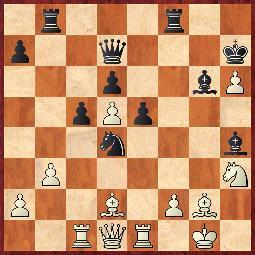 20.Atak królewsko indyjski [A08] WIM Haring (USA) 2070 Fischdick (RFN) 2195 1.e4 c5 2.Sf3 e6 3.d3 Sc6 4.g3 g6 5.Gg2 Gg7 6.0-0 d6 7.Sbd2 Sge7 8.We1 0-0 9.Sf1 Wb8 10.c3 b6 11.He2 Ga6 12.h4 b5 13.