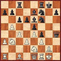 28.Obrona sycylijska [B22] WIM Shterenberg (Kanada) 2100 Marković (Jugosławia) 2195 1.e4 c5 2.c3 e6 3.d4 d5 4.ed5 ed5 5.Sf3 Sc6 6.Ge3 c4 7.b3 cb3 8.ab3 Gd6 9.Ge2 Sge7 10.0 0 0 0 11.c4 Gg4 12.