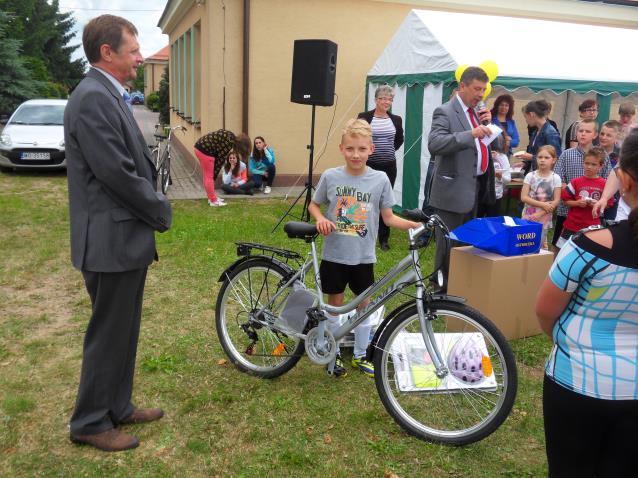 Główną nagrodą w tym konkursie był rower, a nagrodami