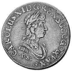 Karol XI (1660-1697) *639. 1/3 talara 1674, men.