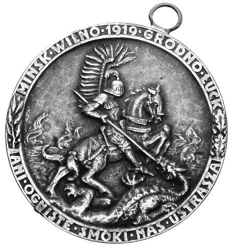 medal na Êmierç Henryka Sienkiewicza, 1916, medalier WiÊniewski, Av: napis, Rv: kobieta stojàca obok sarkofagu i napis, Strz. 368 RR, srebro, 32 mm, ciemne plamy. III 120.- 784.