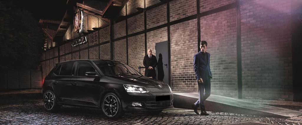 F3XBE18171704A ŠKODA FABIA BLACK EDITION ROK MODELOWY 2018 dodatkowy upust 1500zł przy odkupie Twojego auta** Pakiet przeglądów w standardzie* www.skoda-auto.