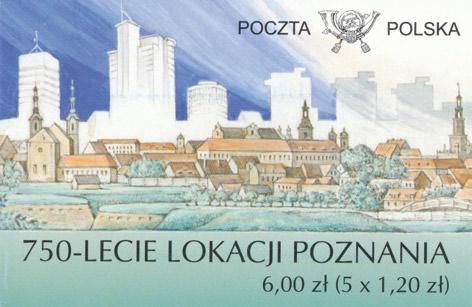 Znaczek obrazuje współczesność wyrastającą z historycznego podglebia.