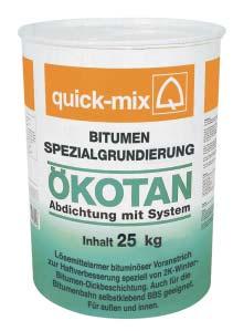 30 min. w kg/l Ilość na palecie BGR 85750 5 60 A 85751 20 24 A BSG Bitumiczna powłoka gruntująca Bitumiczna powłoka gruntująca zalecana szczególnie pod powłokę bitumiczną BD2KW (wersja zimowa).