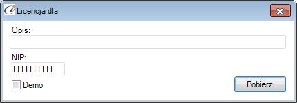13) Licencja Wersja demo Wersja demo programu, pozwala na pracę na dowolnym podmiocie Subiekta.