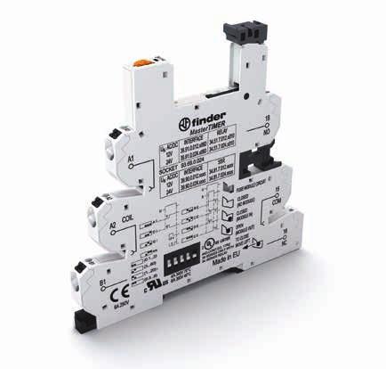 modułu bezpiecznikowego EMR i SSR: sterowanie 12 do 24 V AC/DC Zaciski śrubowe i podłączenia samozaciskowe.68 Zaciski śrubowe.69 Podłączenia samozaciskowe.68/.69 Zakres czasowy: od 0.