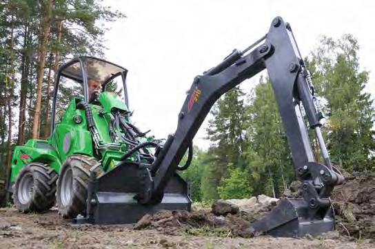 Budownictwo Koparka 210 Koparka Avant 210 została całkowicie unowocześniona w 2009 roku.