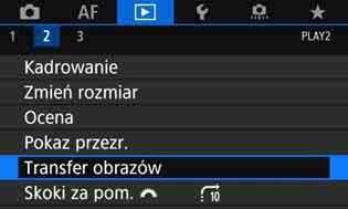 Przesyłanie obrazów z opisem Jeśli została wybrana opcja [Transfer z opisem], przed przesłaniem obrazu można do niego dodać zapisany wcześniej opis.