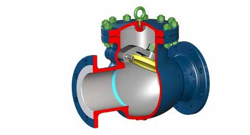 KAPA ZWROTNA TYP 10.3 Zastosowanie Klapy zwrotne to zawory samoczynne zabezpieczające medium przed przepływem wstecznym w rurociągu.