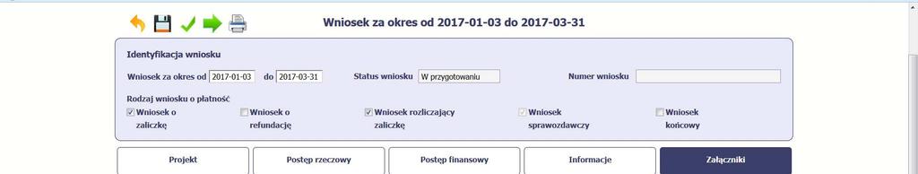 Wniosek o płatność- rozliczeniowy Nie należy przekazywać żadnych dokumentów