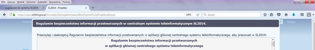 Logowanie w systemie awaryjnym System wyśle hasło tymczasowe na maila osoby uprawnionej.