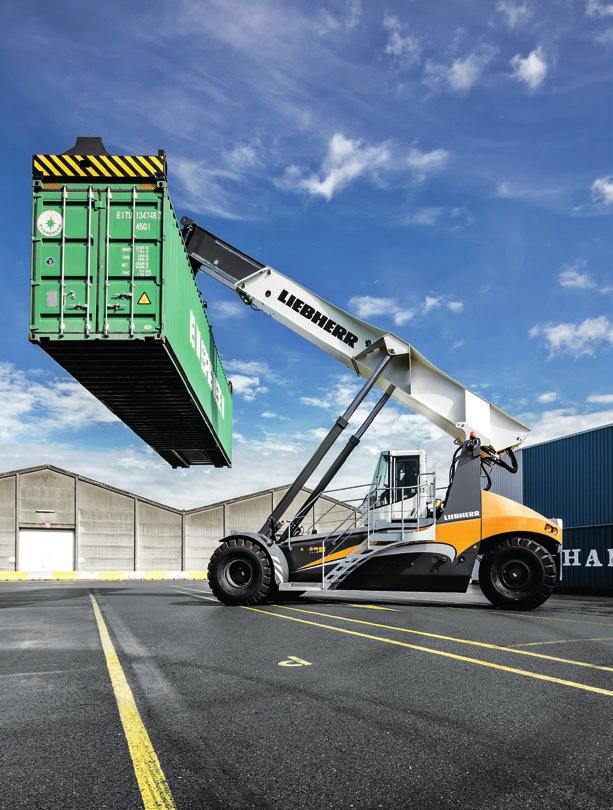 Experience Experienc the progress. The new The Liebherr Reachstacker new LRS 545. Li The LRS 545 from Th Liebherr e gives LRS terminals a new 545 impulse.