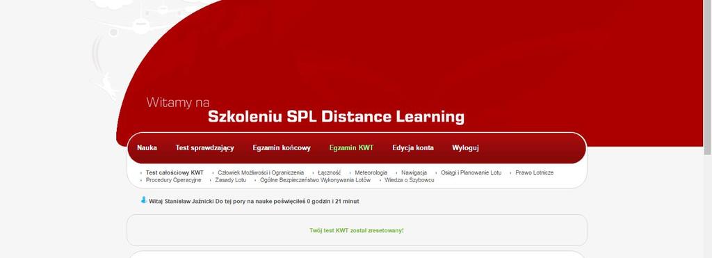 4. Zdawanie egzaminu KWT: W celu rozpoczęcia zdawania egzaminu KWT należy kliknąć ikonę Egzamin KWT w panelu głównym, a następnie kliknąć przycisk Test całościowy KWT.