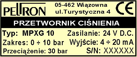 Rys 1.3 Ø4 M12x1,5 lub G¼ - membrana wewnętrzna 1.5 Sposób zamawiania - identyfikacja wyrobu.