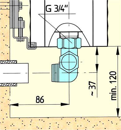 termostatyczny HERZ typu HERZ-TS-98-V (nr kat. 1 7628 67) z fabrycznym ustawieniem wstępnym maksymalnego przepływu wody (nastawa wstępna - "0" ).