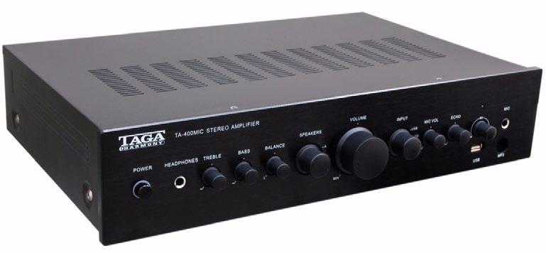 systemy stereo systemy stereo TA-25MINI Instalacyjny wzmacniacz stereo mini Wejścia analogowe: 1 x stereo (zbalansowane - złącza zaciskowe ze śrubami pinowymi, niezbalansowane: 3.