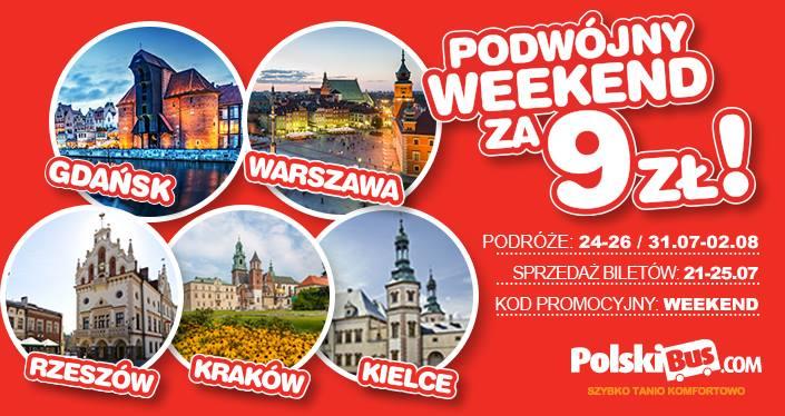 Dwa weekendy w promocji za 10 zł od Polskiego Busa Macie jakieś plany na weekend? Może wypad nad morze albo w góry? A może tu i tu? Lub macie dość i chcecie sie wybrać w Bieszczady?