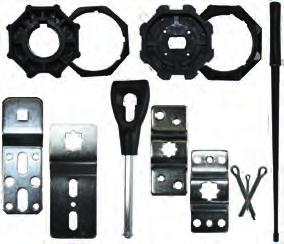 Standardowe wyposażenie: Adapter / zabierak do ośmiokątnego wału 60 mm lub 70 mm