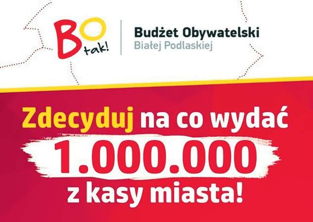 Tygodnik Podlaski 21 kwietnia 2017 wydarzenia 5 BUDŻET OBYWATELSKI 2017 Po raz drugi mamy wpływ na co magistrat przeznaczy 1 000 000 zł z budżetu miasta.