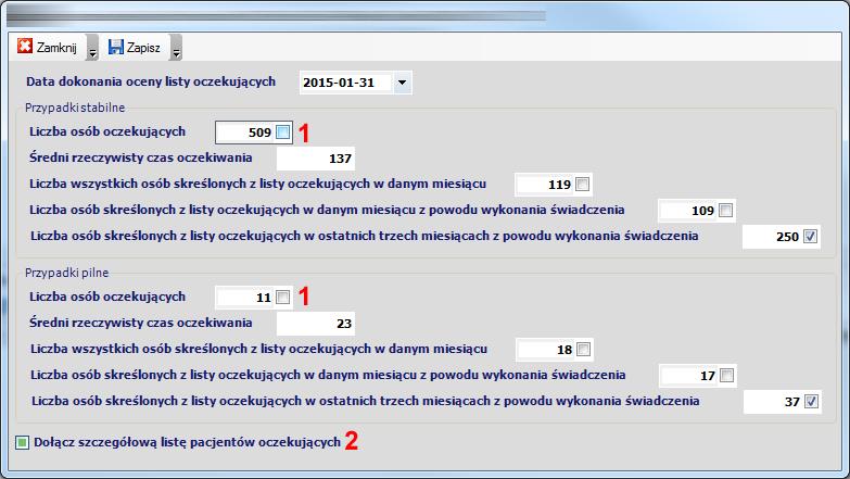 Zmiany wprowadzone w wersji 1.67.0 Rozliczenia z NFZ Odblokowano przesyłanie do NFZ danych wizyt pierwszorazowych oraz diagnostyki onkologicznej w ramach AOS.