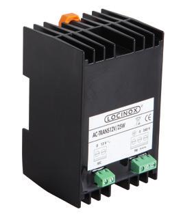 Safety transformer 12 V AC AC-TRANS-12V/25W Transformator napięcia zmiennego 12 V AC. Może być stosowany do elektrozaczepu SE, zamka LEKQ itp.