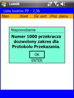 Funkcja działa w dwojaki sposób: ofunkcja Kasuj historię numerów drewna działa następująco: po podaniu zakresu nowej serii numerów, zostaje usunięta z bufora cała historia nr sztuk, które zawierają