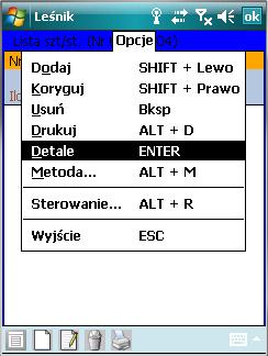 1.4.2.2.2 SZTUKI/STOSY NA KZ Po zatwierdzeniu główki kwitu zrywkowego automatycznie otwierane jest ciało dokumentu i pojawia się ekran Lista sztuk/stosów (Nr KZ1: ).