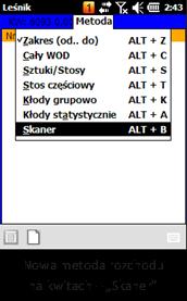 .): Jeżeli na kwit ma być wprowadzona jedna sztuka/stos wystarczy podać tylko Nr sztuki/stosu (od): 2) Cały WOD: Po uruchomieniu dodawania wyświetlony zostaje ekran Lista WOD-ów, z której wybieramy