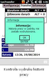 . 1.5 Informacje W grupie funkcji Informacje można znaleźć następujące zasoby: O Leśniku informacja o numerze wersji aplikacji i dacie kompilacji (w przypadku zgłaszania błędów należy podać zawarte w