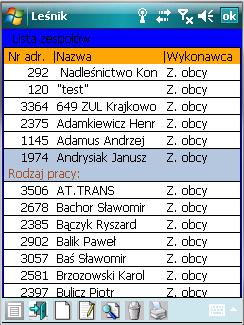 NAZWA POLA OPIS Nr adresowy nr adresowy robotnika (do 7 znaków), po tym numerze system LAS identyfikuje pracownika.