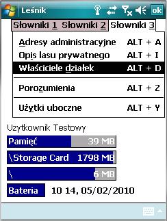 Słownik zorganizowany jest jako struktura dwupoziomowa. Pierwszy poziom stanowią nazwy (nazwiska) i adresy właścicieli, drugi poziom to lista oddziałów/pododdziałów należących do danego właściciela.