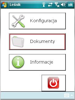 Wybór funkcji związanych z przychodem drewna w menu tekstowym i graficznym 1.